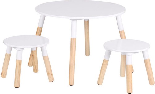 Runder kindertisch mit - runder, zwei