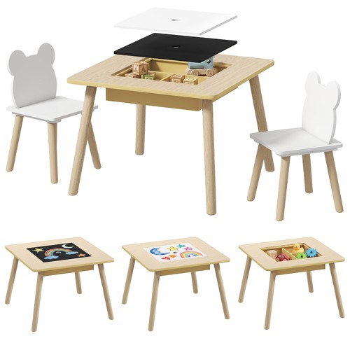 Kindertisch mit stühlen - kindertisch, 2